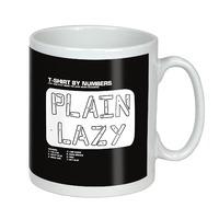NUMBERS PLAIN LAZY MUG