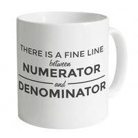 Numerator Versus Denominator Mug