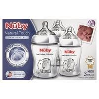 Nuby Natural Touch Bottles X 3