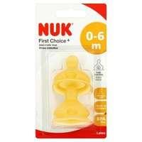 NUK First Choice+ Latex Teats Size 1 Large Feed Hole (2 pk)