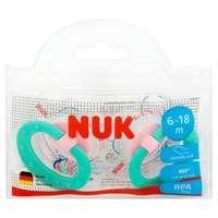 NUK Happy Days Peacock Silicone Soothers Size 2 2pk