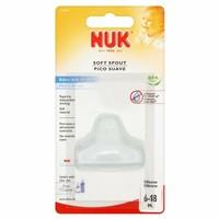 NUK First Choice Replacement Spout for Silicone Spout 6mth+ - Pack of 6