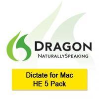 Nuance Dragon Dictate for Mac HE 5 Pack DICTATEHE5