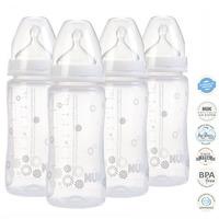 NUK First Choice 300ml Bottle 4 Pack - Silicone Teat