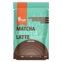 nua naturals matcha green tea latte cacao organic 50g