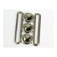 Nurses Metal Buckle Fastener Silver