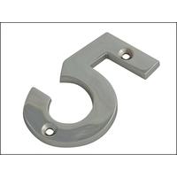 numeral no5 chrome finish 75mm 3in