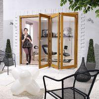 Nuvu 3000mm Prefinished Oak Sliding Folding External Door