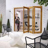 Nuvu Prefinished Oak Sliding Folding External Door