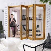 nuvu 3 door oak folding doors fully decorated widths are 6ft 7ft 8ft