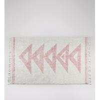 nuoli hand woven rug in blush