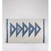 nuoli hand woven rug in blue