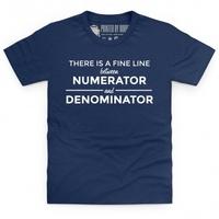 numerator versus denominator kids t shirt