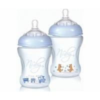 nuby natural touch feeding bottle 240ml silicone