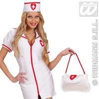 Nurse\'s White Satin Handbag