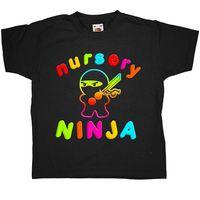 Nursery Ninja Kids T Shirt