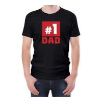 Number One Dad Men\'s Black T-Shirt - M
