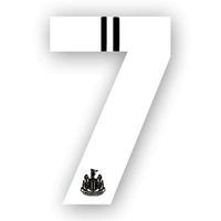 NUFC 2pk Weatherproof Stickers W7