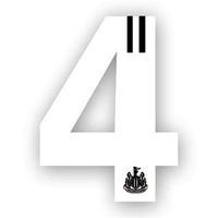 NUFC 2pk Weatherproof Stickers W4