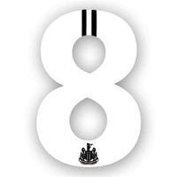 NUFC 2pk Weatherproof Stickers W8