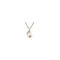 Number 39 Ladies Two Tone Pearl Necklace P5010RGF