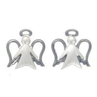 Number 39 Silver Angel Stud Earrings S 1036 S