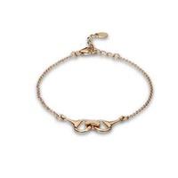 Number 39 Ladies Rose Gold-Plated Snaffle Chain Bracelet B5004RG