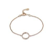 Number 39 Ladies Rose Gold-Plated Open Circle Bracelet B5001RGC