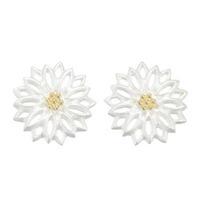 number 39 silver yellow gold flower studs s 1021 ygs