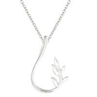 Number 39 Silver Leaf Pendant P 1045 S