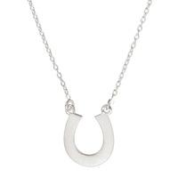 Number 39 Silver Horseshoe Necklet N1033S