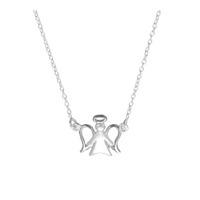 Number 39 Ladies Sterling Silver Angel Necklace N1036S