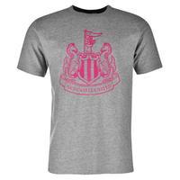 nufc united large crest t shirt mens