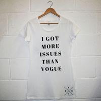 NVMshirts Womens T Shirt Dress - More Issues Than Vogue