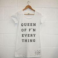 nvmshirts womens t shirt dress queen of everything