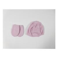 NWOT Marks & Spencer Age: Baby Pink 100% Cashmere Hat and Mittens