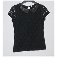 NWOT M&S, age 9 - 10 Years black lace sequined blouse