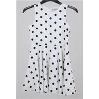 NWOT: Indigo Age 9-12 years, cream and black spot dress