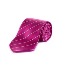 NWOT M&S magenta pink striped silk tie