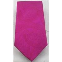 NWOT M&S Marks & Spencer pink floral & paisley patterned silk tie