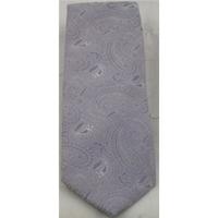 NWOT M&S Marks & Spencer pale lilac paisley patterned silk tie