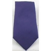 NWOT M&S purple silk tie with embossed floral pattern
