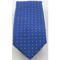 NWOT M&S blue mix square patterned silk tie