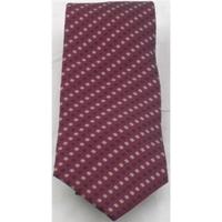 nwot ms burgundy black grey patterned silk tie