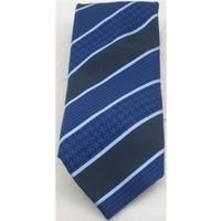 NWOT M&S blue mix striped silk tie
