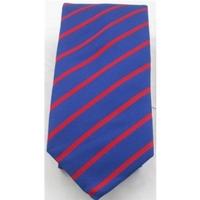 NWOT M&S royal blue & red striped silk tie