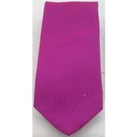 NWOT M&S neon pink mix silk tie