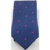 NWOT M&S navy & pink spotted silk tie