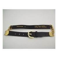 nwot whistles size s black python leather belt