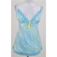 NWOT Elle Macpherson Intimates, size L turquoise patterned camisole